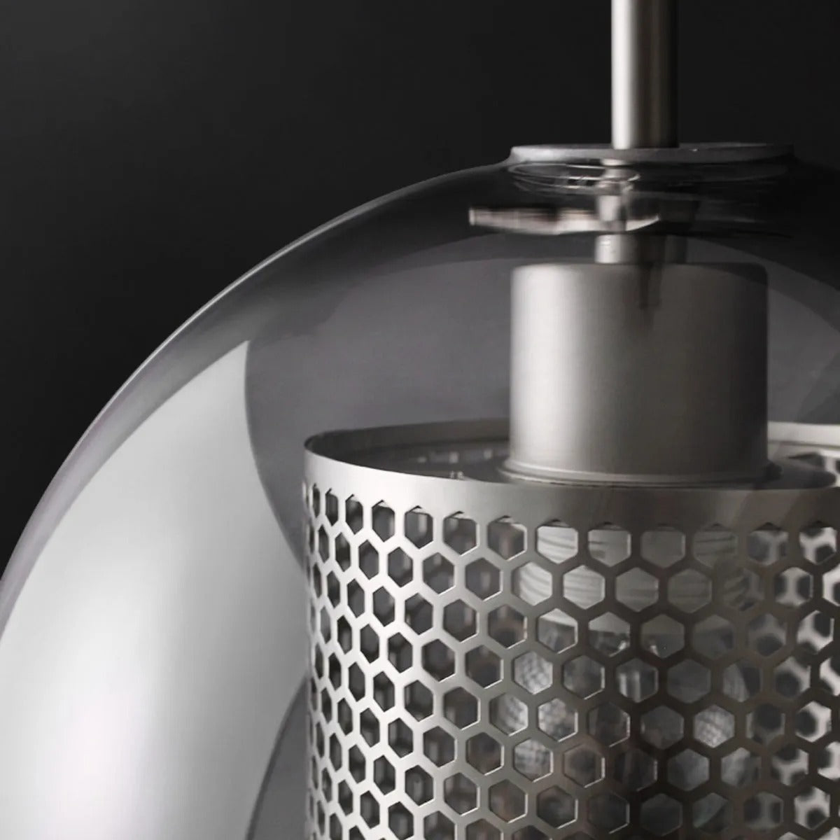 Arisha Golden Pendant Light, /Glass, Globe/Cylindric