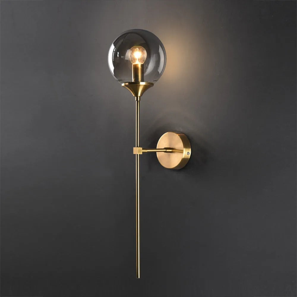 Valentina Modern Globe Glass Wall Lamp