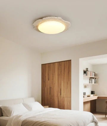 Nimbe Halo Travertine Ceiling Light