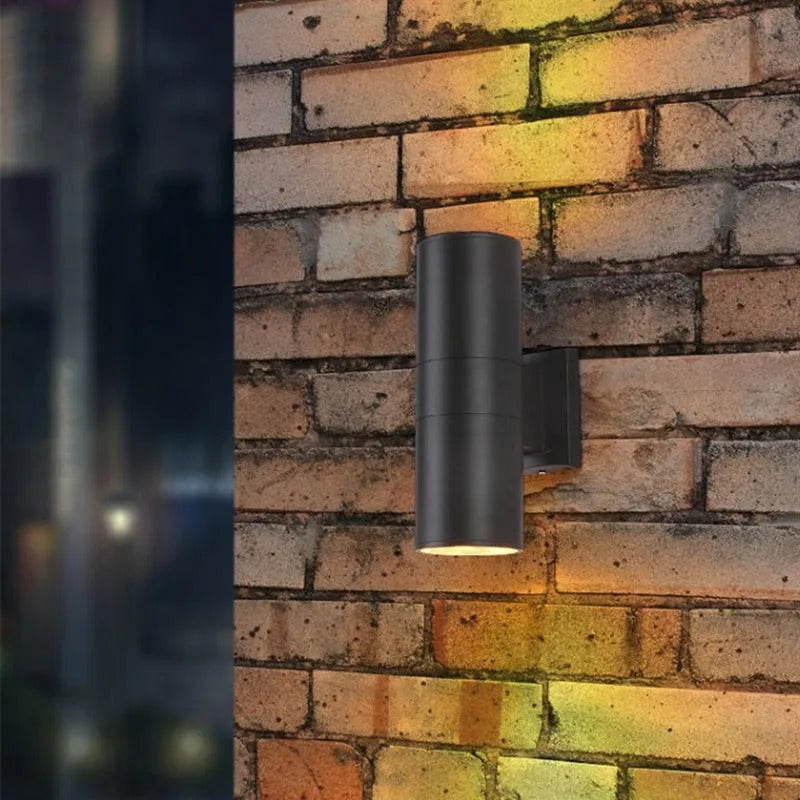 Ray Minimalist Double-headed LED Outdoor Wall Lamp Glass Garden Corridor