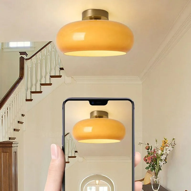 Valentina Modern Designer Round Flush Mount Ceiling Light
