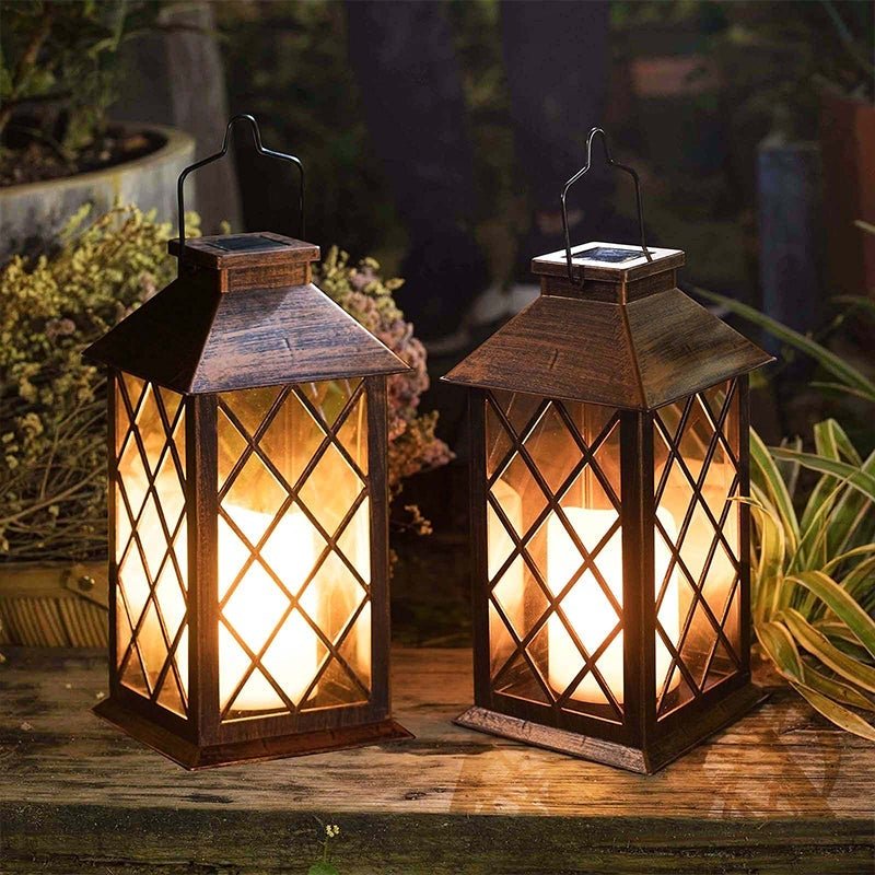 Grea Retro LED Bronze Antique Solar Outdoor Lamp