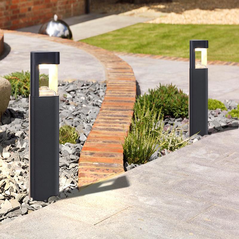 Elise Contemporary Pathway Metal Outdoor Lighting