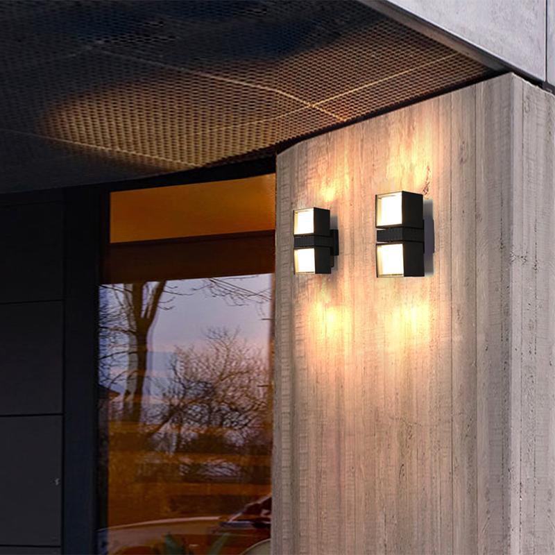 Hazel Adjustable Square Metal Outdoor Wall Lights