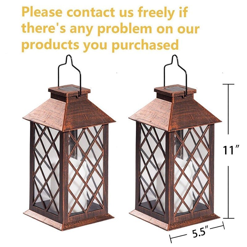 Grea Retro LED Bronze Antique Solar Outdoor Lamp