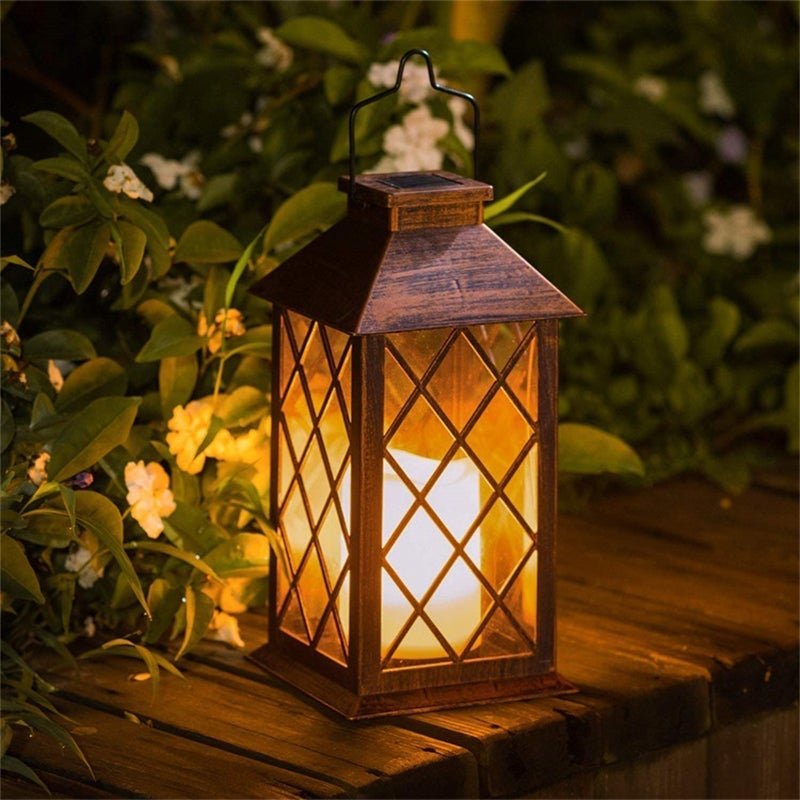 Grea Retro LED Bronze Antique Solar Outdoor Lamp