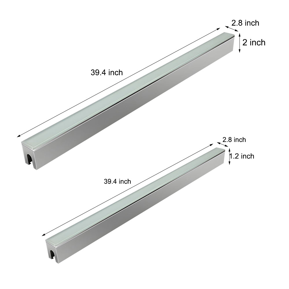 Elena LED Long Strip Minimalist Aluminum Outdoor Lights