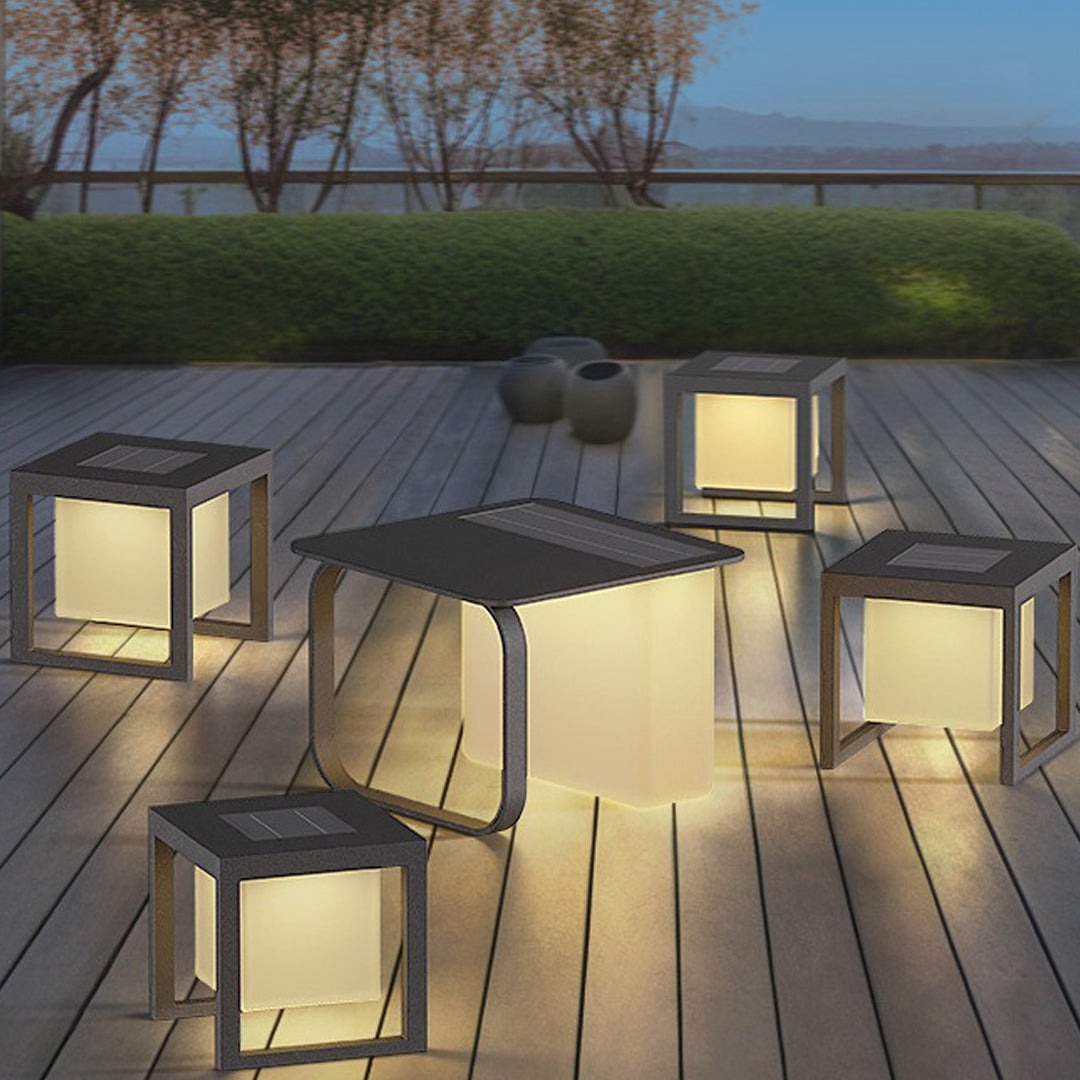 Loly Multi-Functional Tables Steel Outdoor Floor Lamps