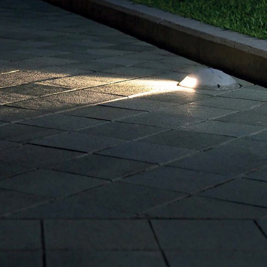Welrn Round Modern LED Aluminum Outdoor Step Lights