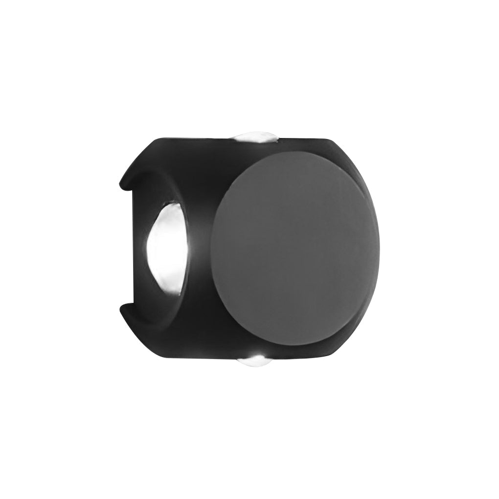 Silvery Modern Minimalist Metal Outdoor Sconce Wall Lamp