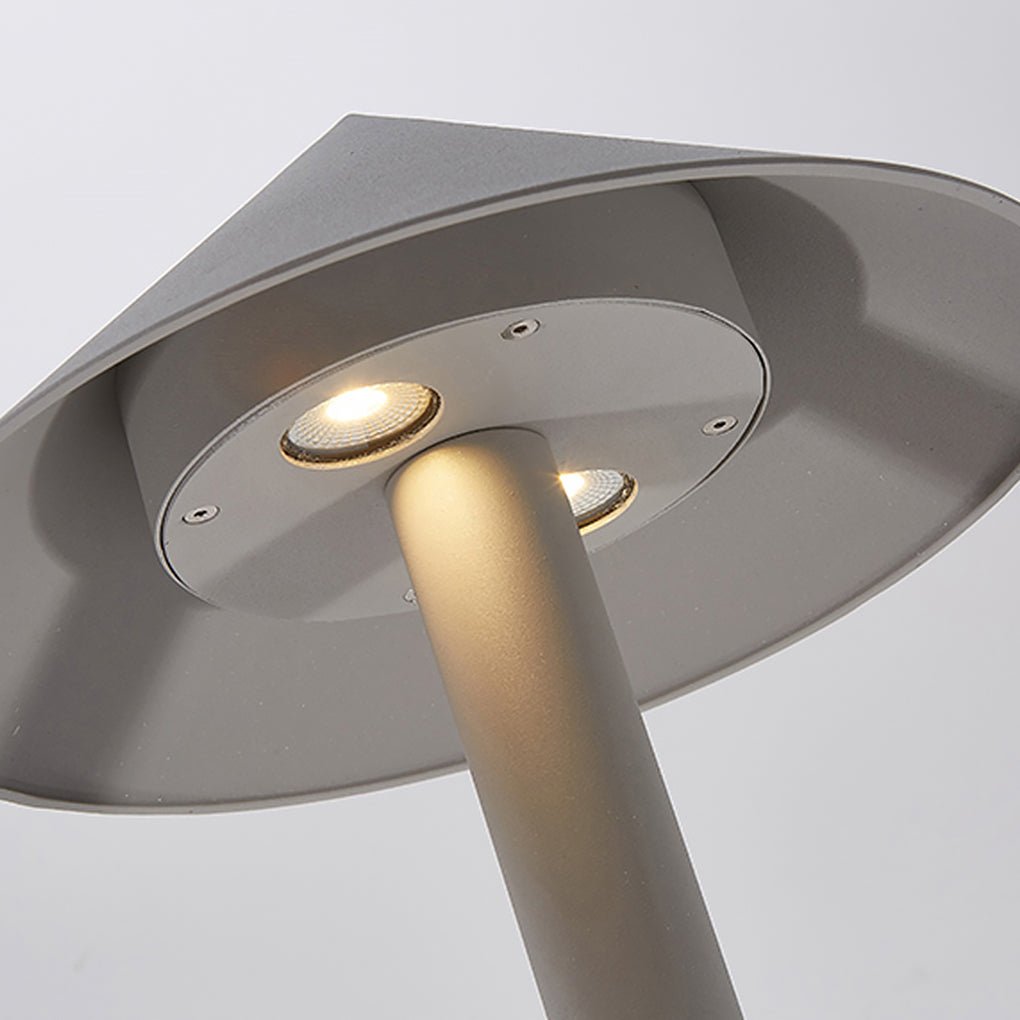 Will Sleek Umbrella LED Aluminum Outdoor Post Light
