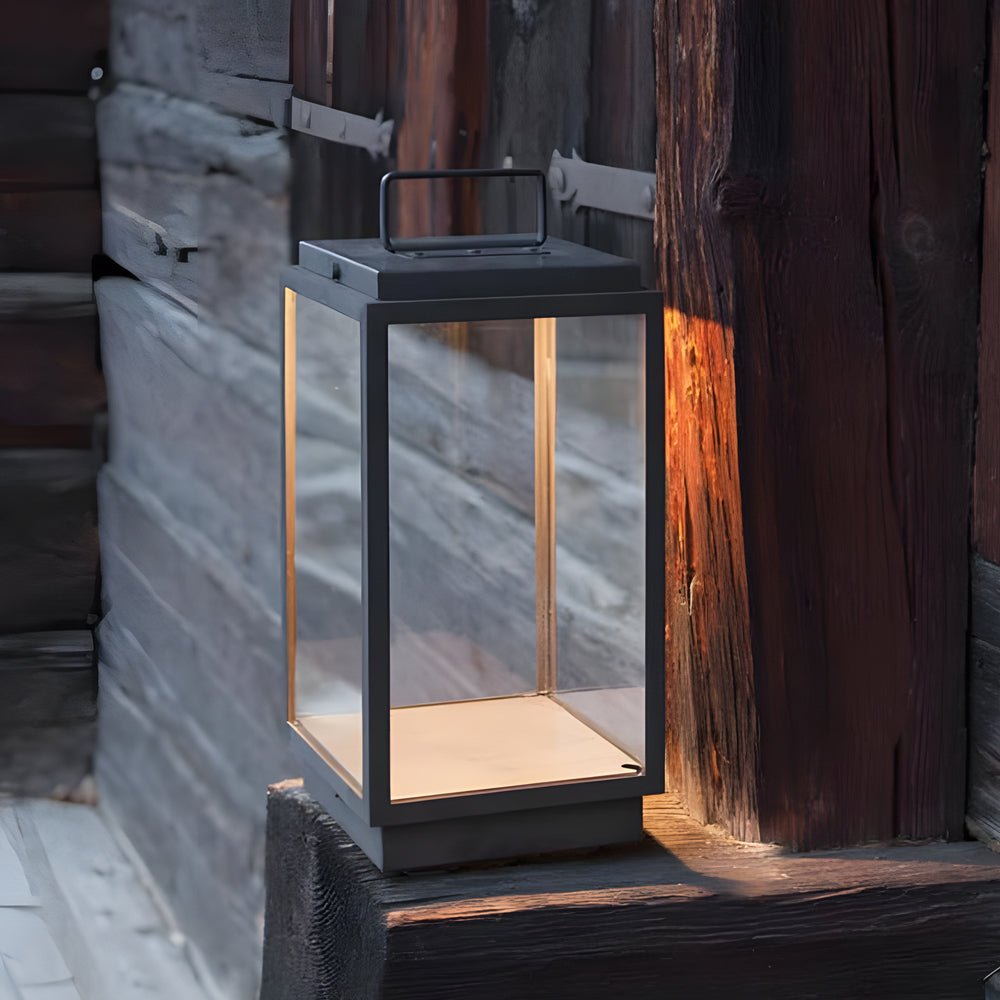 Jimmy Modern LED Portable Glass Outdoor Lanterns