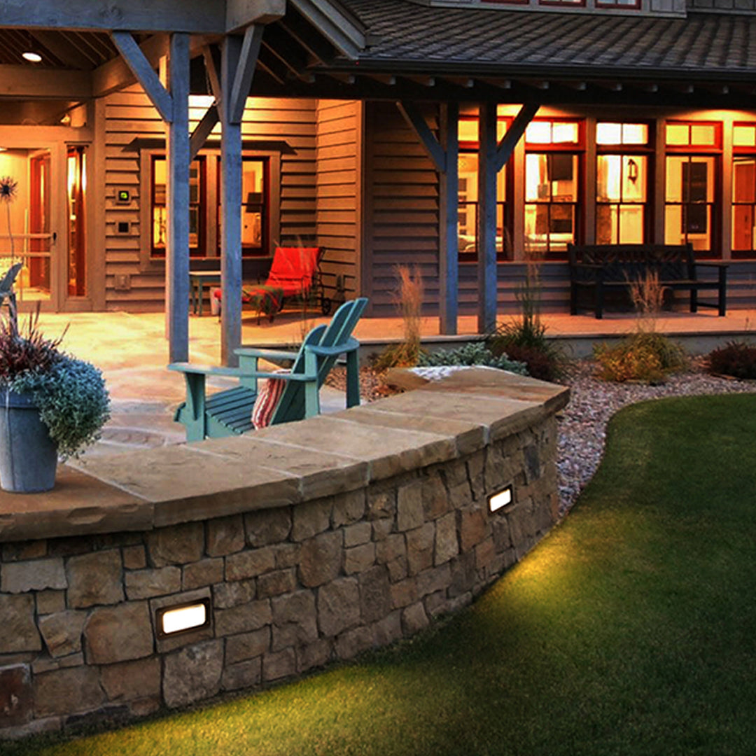 Sibley LED Steps Classic Aluminum Outdoor Lights