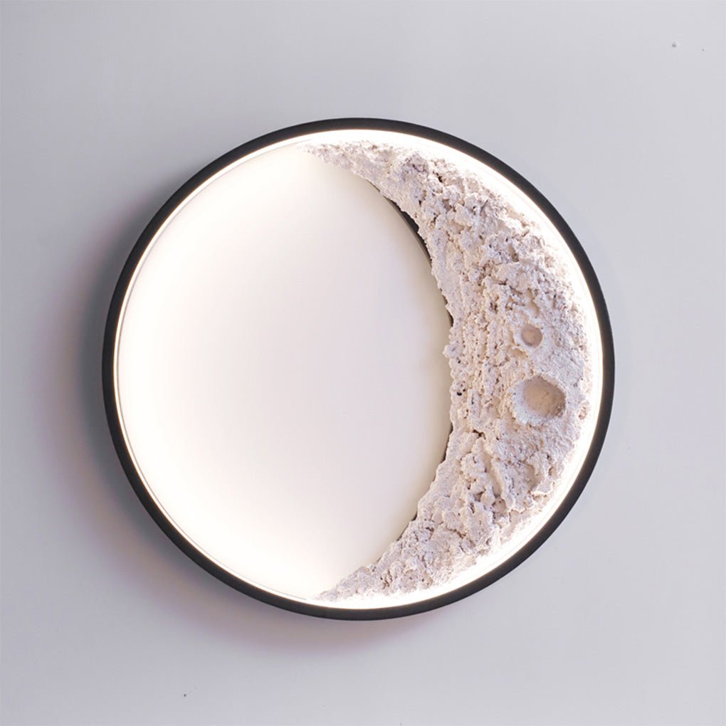 Sigmn Moon Crescent LED Aluminum Resin Outdoor Wall Light