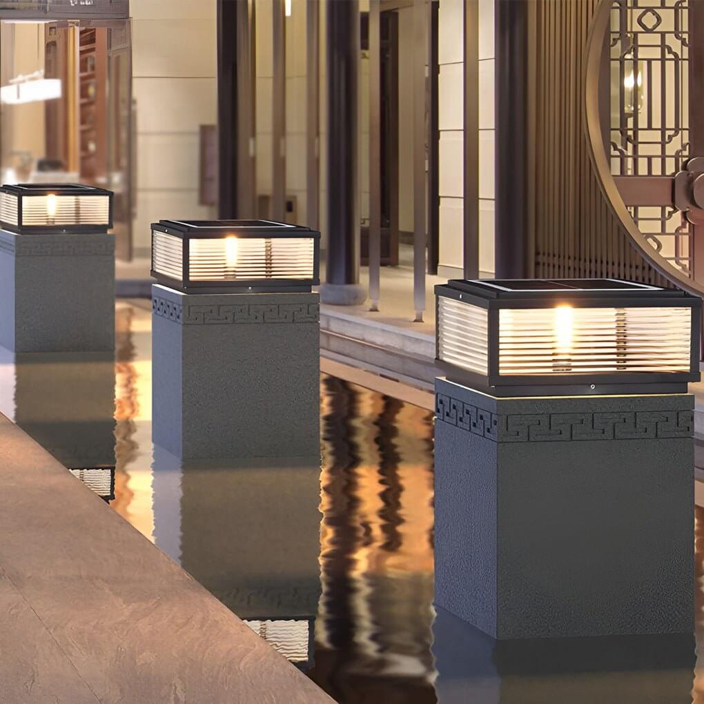 Handsome Modern Aluminum Pier Mount Pillar Light