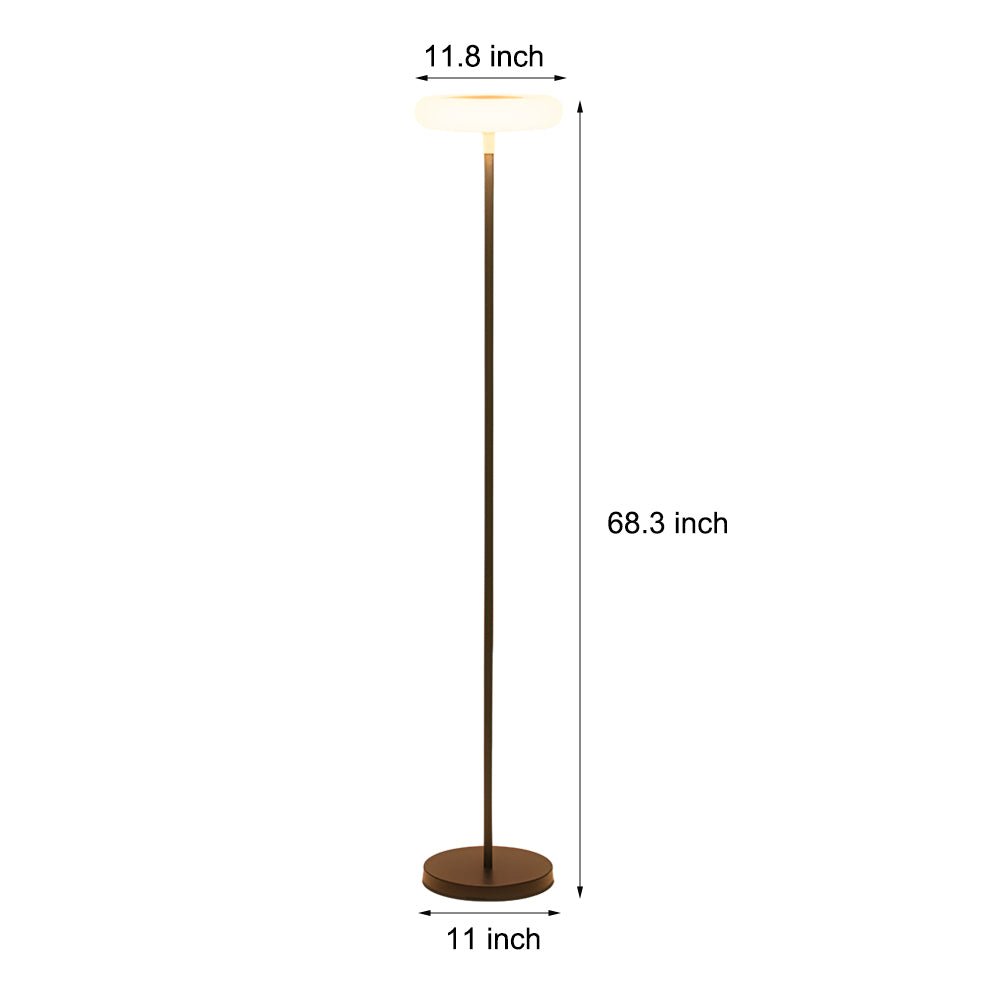 Erika Modern Post Standing Aluminum Outdoor Floor Lamp