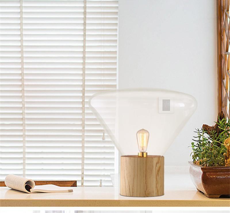 Sylirella Minimalist Wood Table Lamp