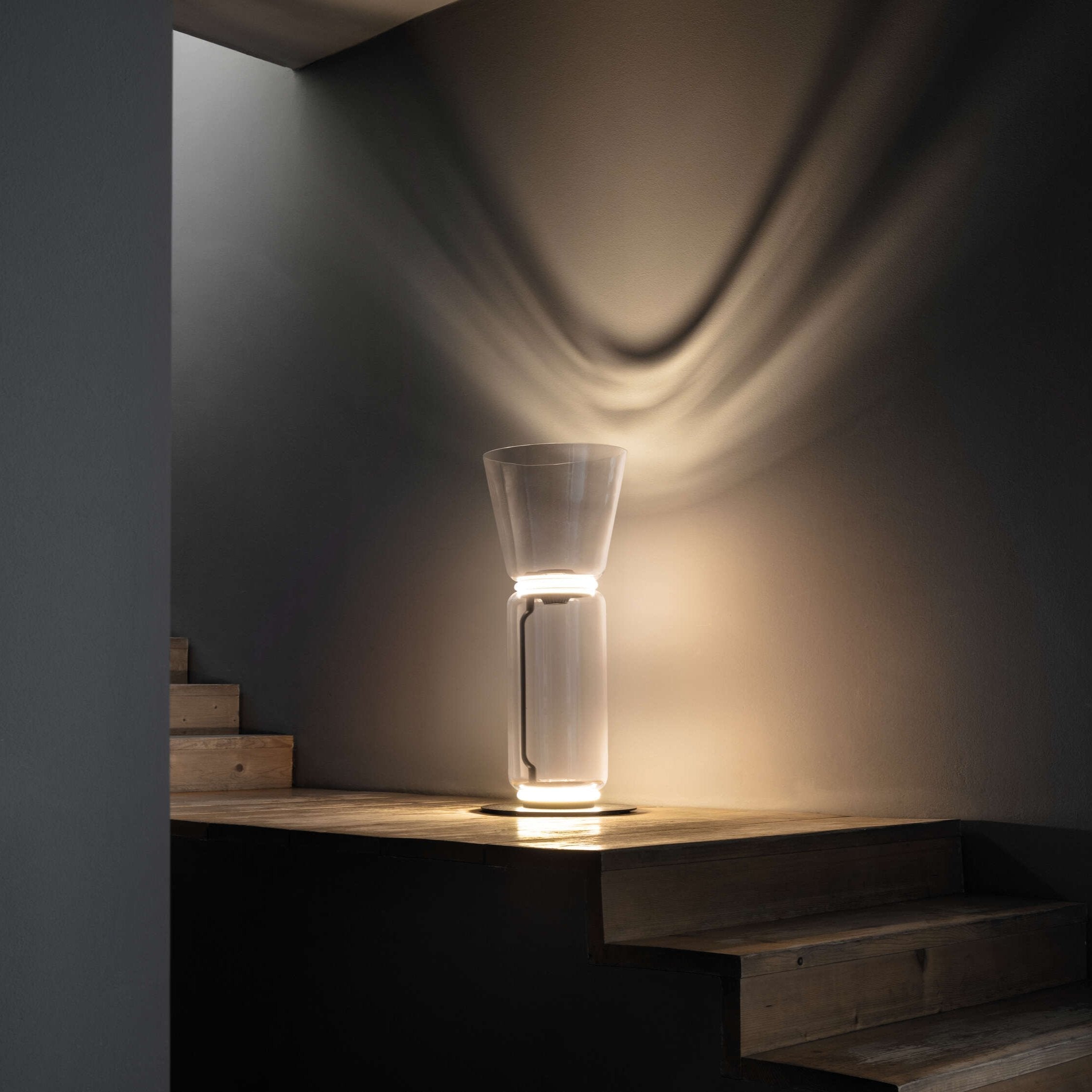 Cyrilys Floor Lamp Bamboo Glass
