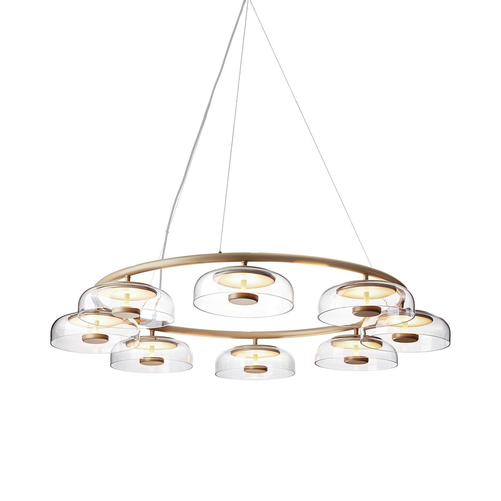 Aethera Circular Glass Chandelier