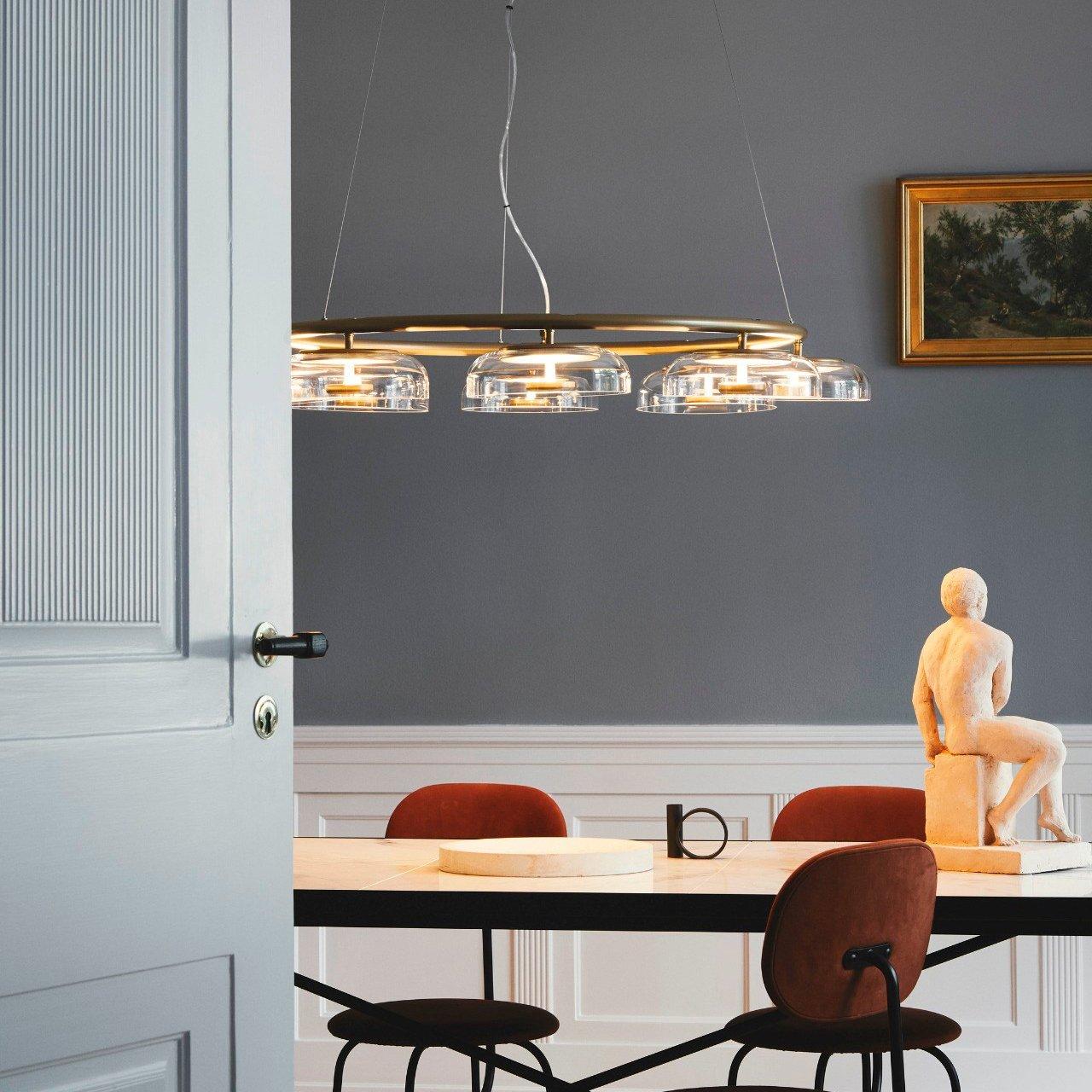 Aethera Circular Glass Chandelier
