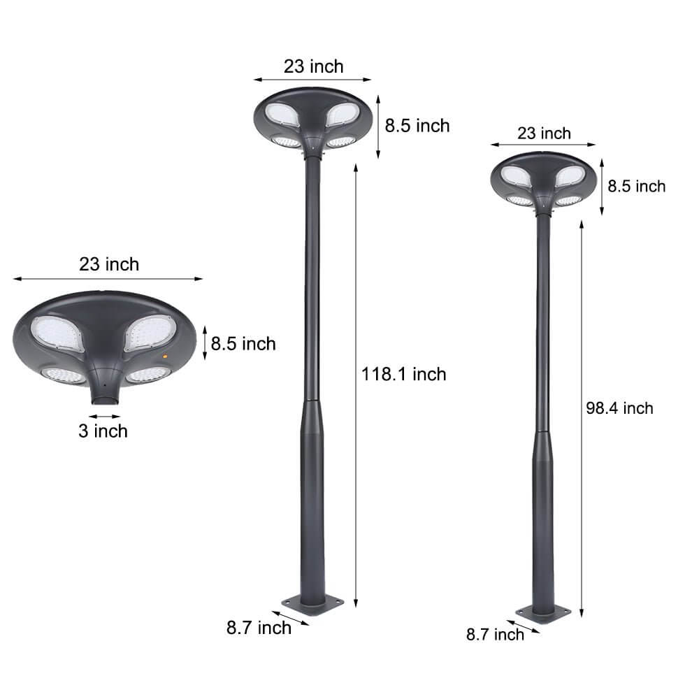 Brittan LED Classic Aluminum Outdoor Post Street Light