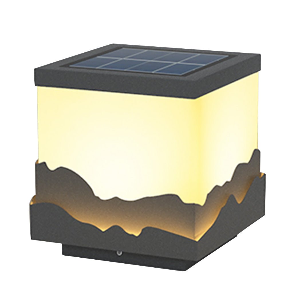 Farmer Fence Post LED Peaks Landscape Steel Outdoor Light