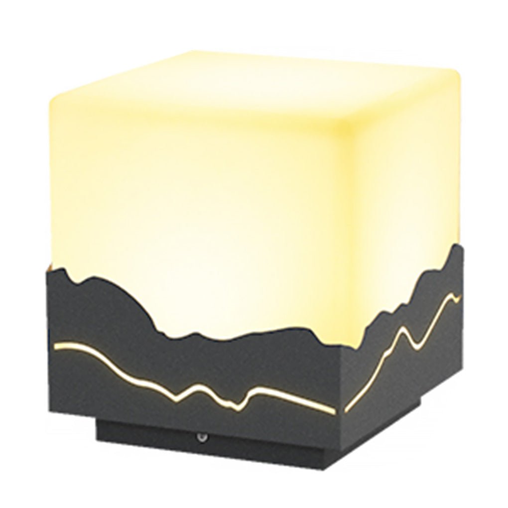 Farmer Fence Post LED Peaks Landscape Steel Outdoor Light