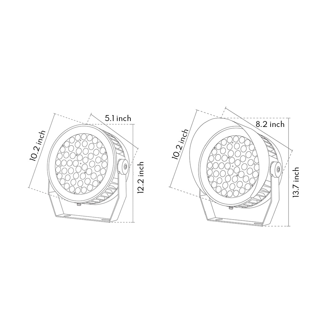 Evan LED Waterproof Aluminum Outdoor Spotlights