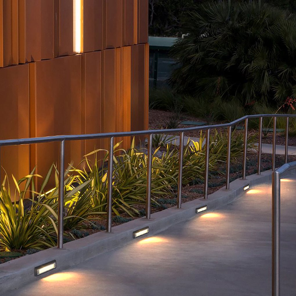 Many LED Embedded Aluminum Outdoor Steps Lights
