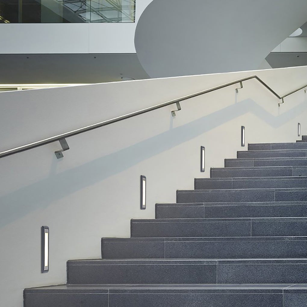 Many LED Embedded Aluminum Outdoor Steps Lights