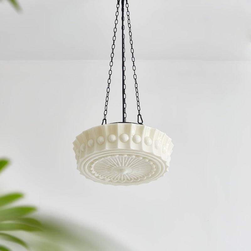 Valentina Vintage French Country Dome Pendant Light Living Room