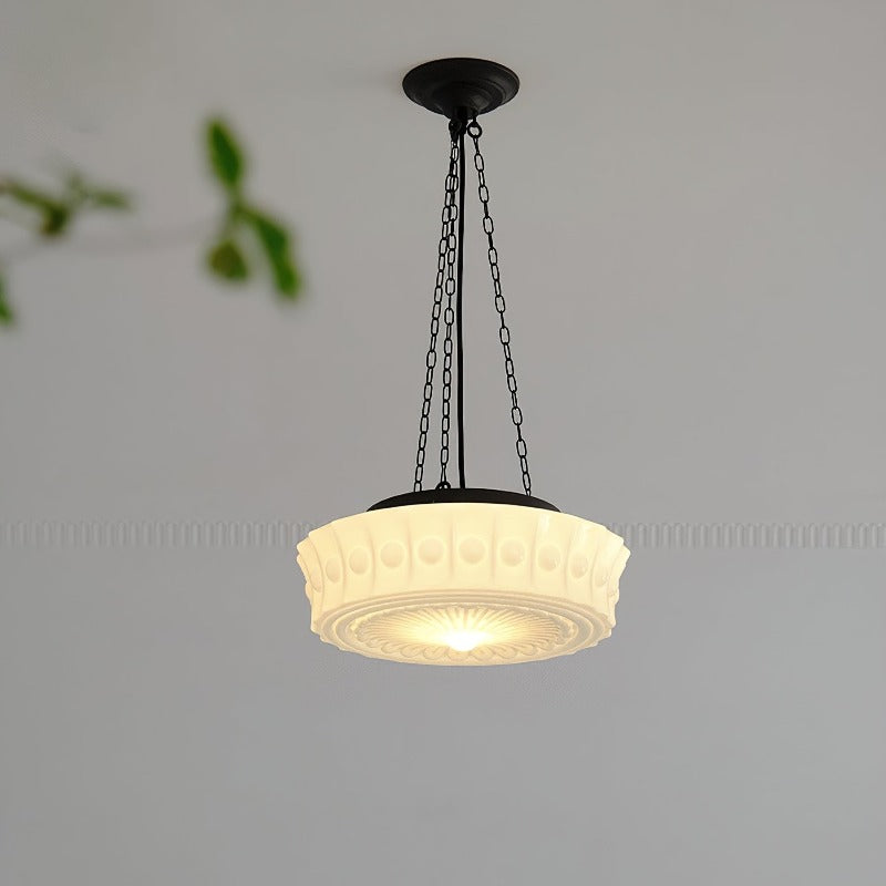 Valentina Vintage French Country Dome Pendant Light Living Room