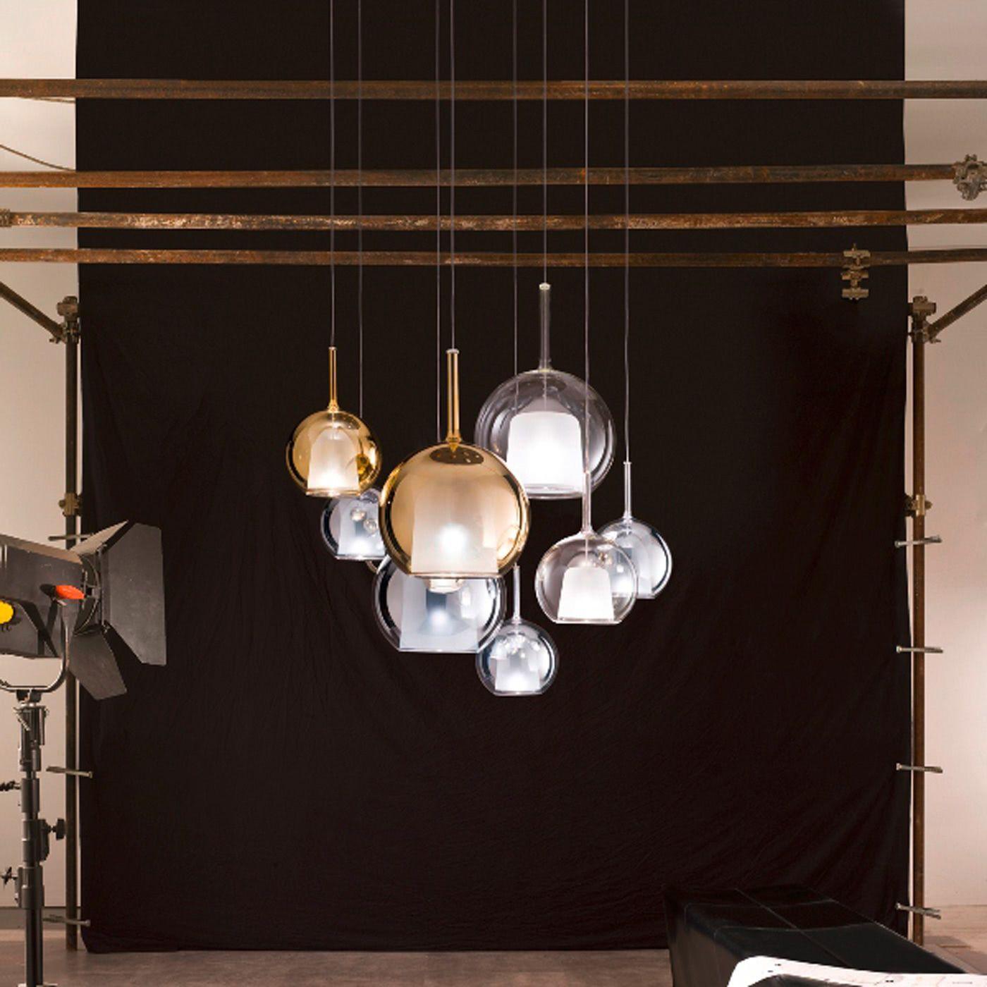 Lioranira Pendant Lamp Smoked Glass Round