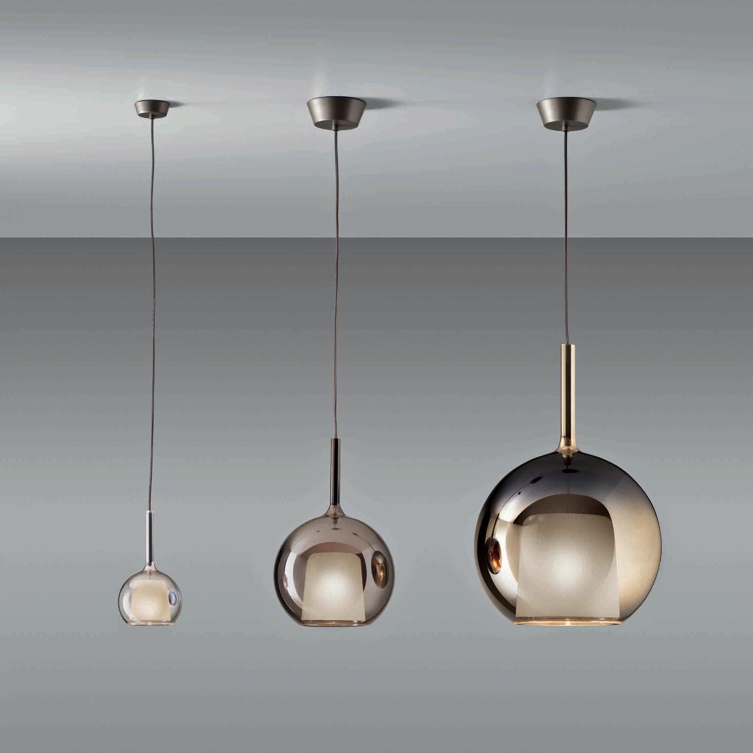 Lioranira Pendant Lamp Smoked Glass Round