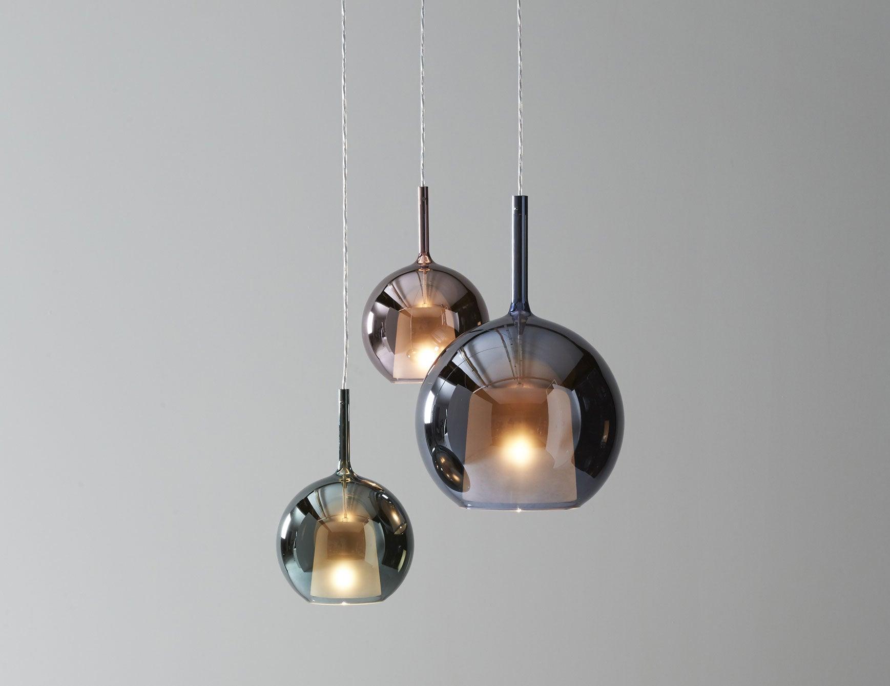Lioranira Pendant Lamp Smoked Glass Round