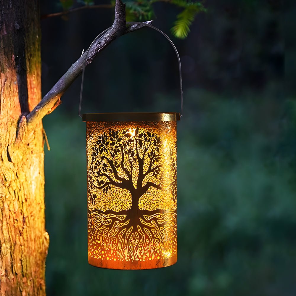 Queenie Retro Iron Hanging Solar Light