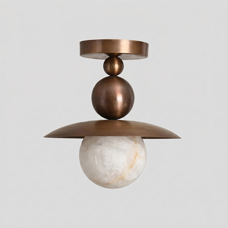 Clairfield Alabaster Flush Mount Ceiling Light