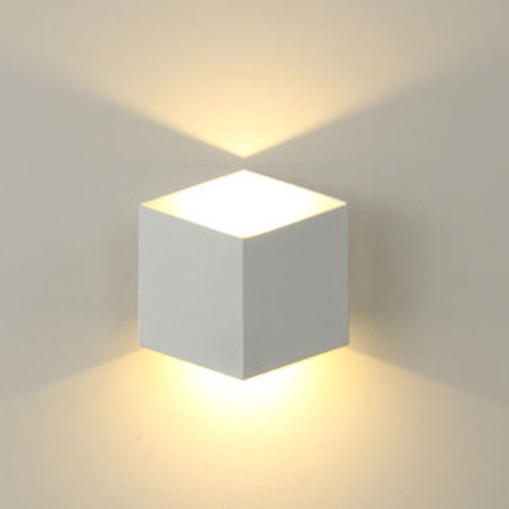 Judith Square Modern Metal Outdoor Wall Lights