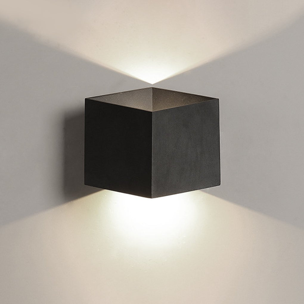 Judith Square Modern Metal Outdoor Wall Lights