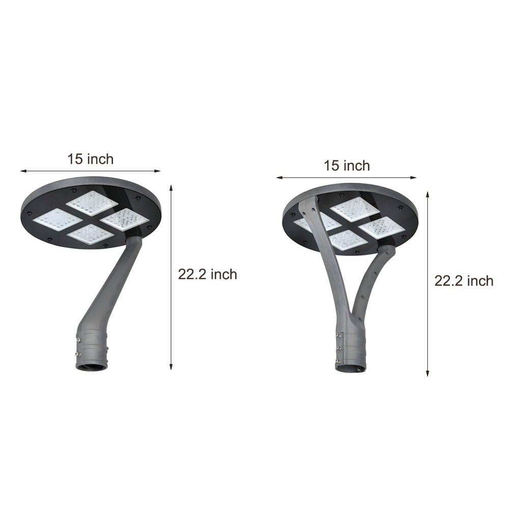 Winthr Round LED Arm Post Aluminum Outdoor Light