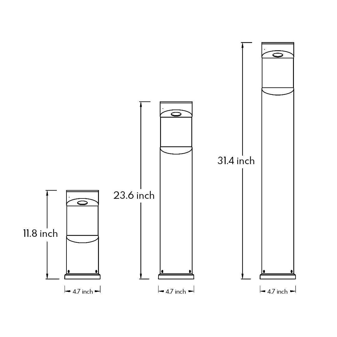 Jerome Minimalist Style Aluminum Outdoor Lights