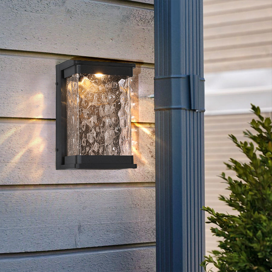Emery Rectangular Aluminum Outdoor Wall Lights