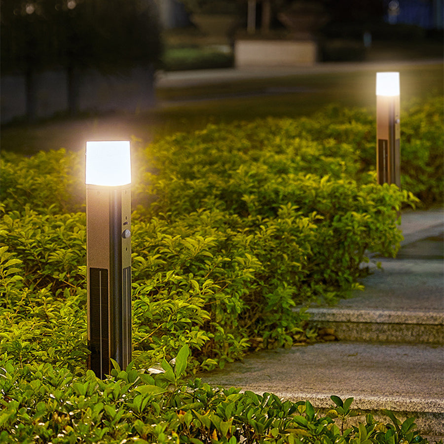 Seaan Sensor Torchiere Aluminum Outdoor Floor Lamp