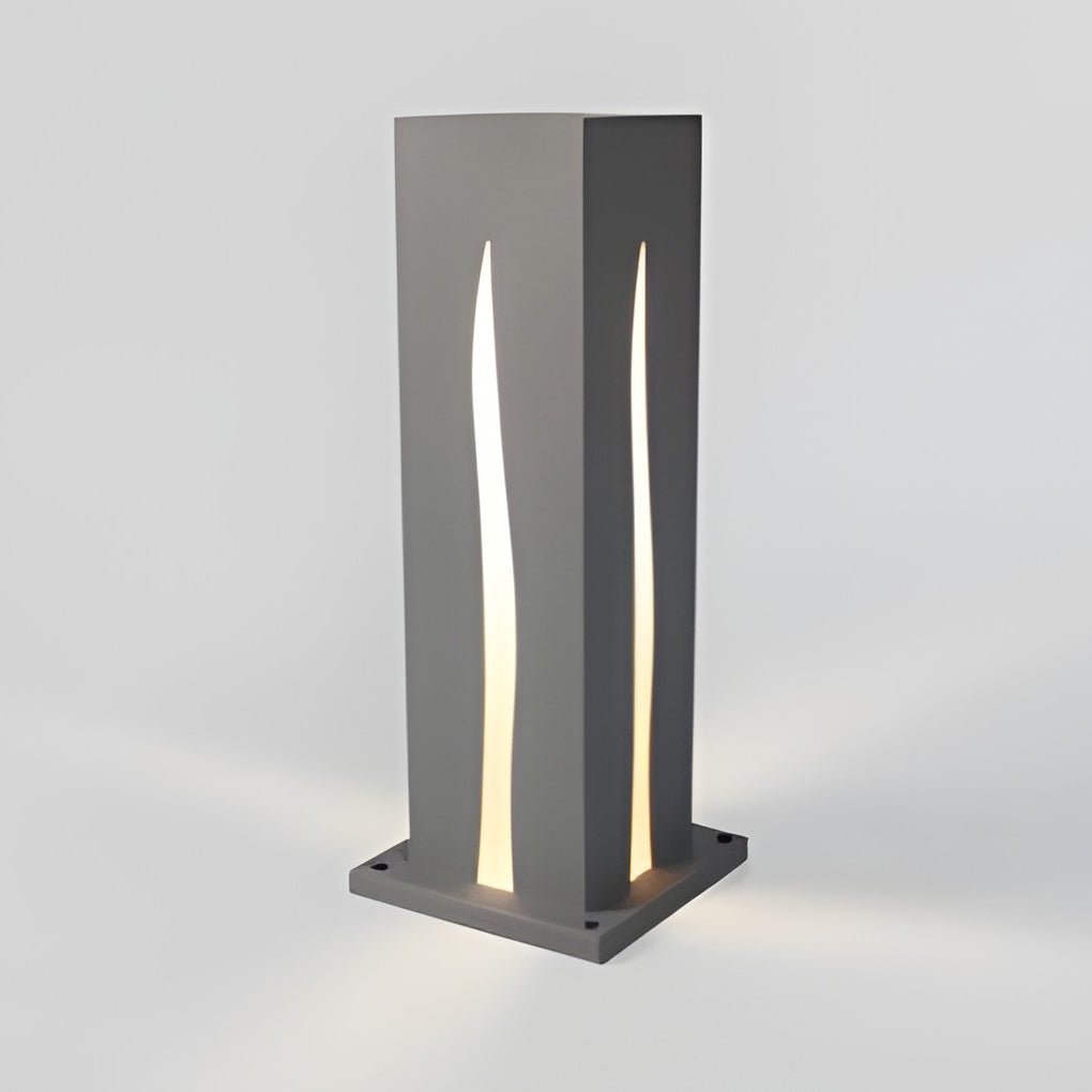 Davida Elegant Rectangular Pathway Metal Outdoor Lights