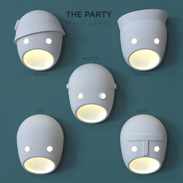Mask Individual Creativity Resin Wall Light