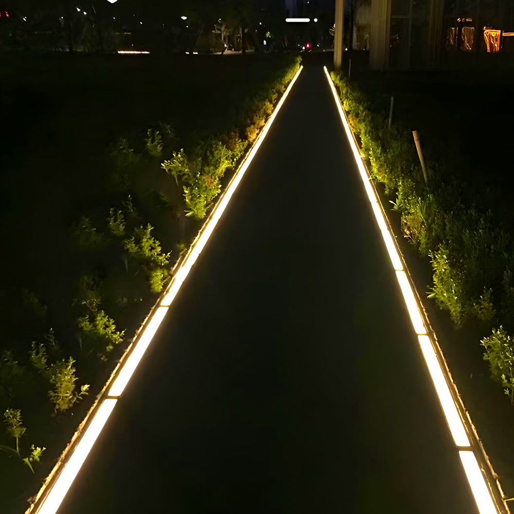 Elena LED Long Strip Minimalist Aluminum Outdoor Lights