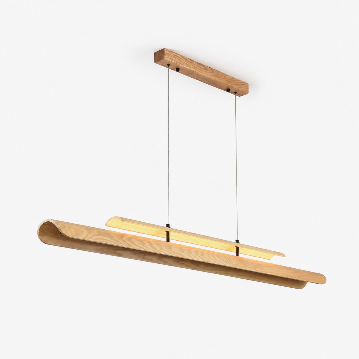 Lignelle Wood Linear Pendant Light