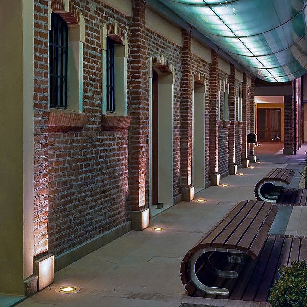 Halsey Modern Aluminum Outdoor Step Light