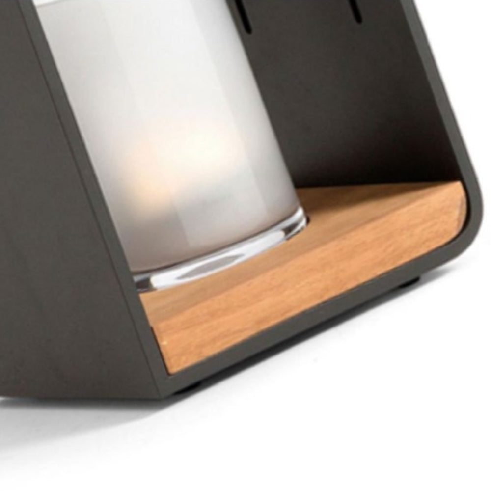Ray Minimalist Metal Cuboid Candle Outdoor Floor Light