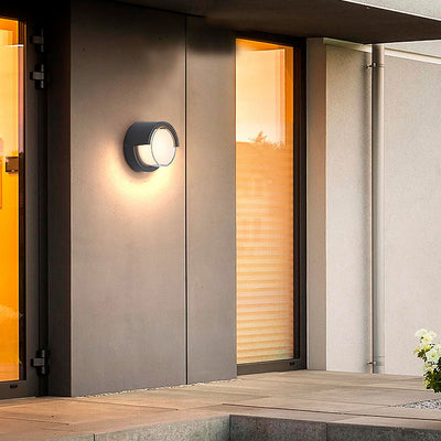 Preciou Modern Round Designs Aluminum Outdoor Wall Lights